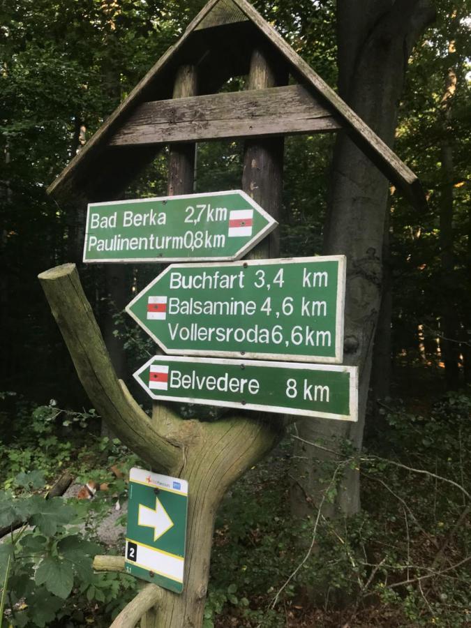 Ferienwohnung Auszeit Am Kurpark Bad Berka - Balkon - Ruhige Lage- Gratis Parkplatz & Wlan Exterior foto