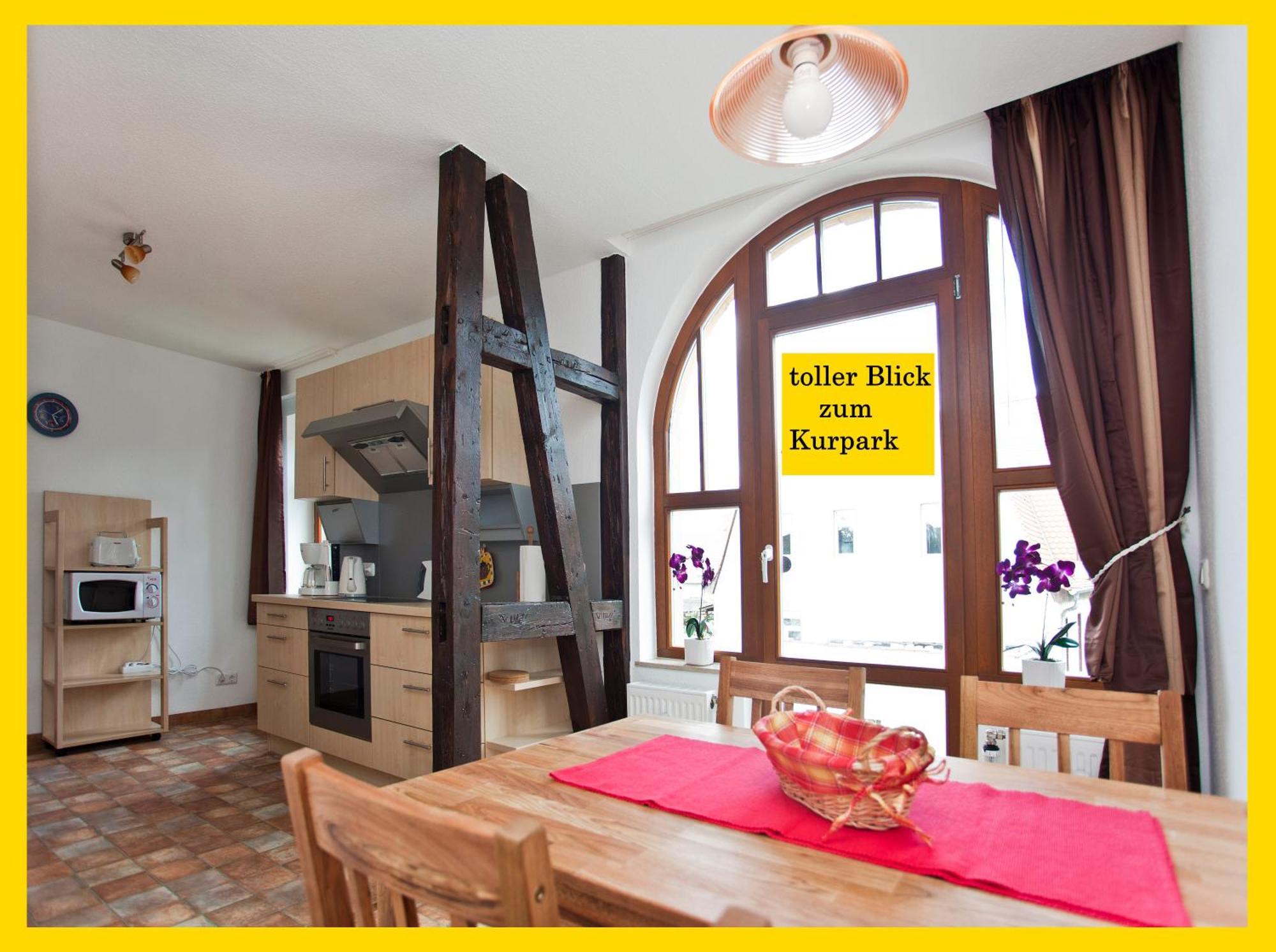 Ferienwohnung Auszeit Am Kurpark Bad Berka - Balkon - Ruhige Lage- Gratis Parkplatz & Wlan Exterior foto